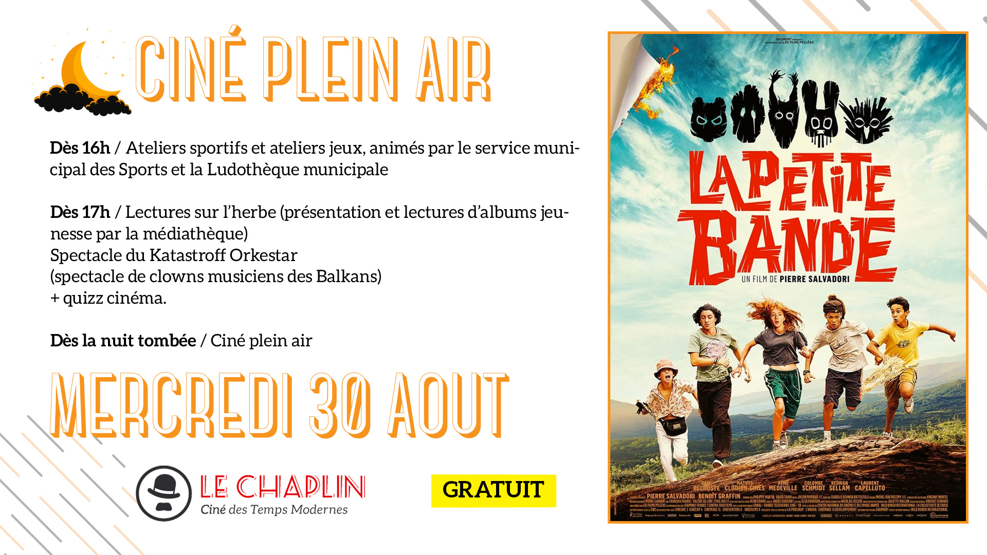 Ciné plein air - Cinéma Chaplin Rive de Gier